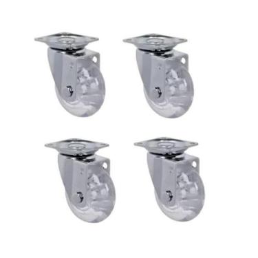 Imagem de Rodizio Para Carrinhos E Móveis Roda Gel Kit Glap 210 Gel - Movifacil