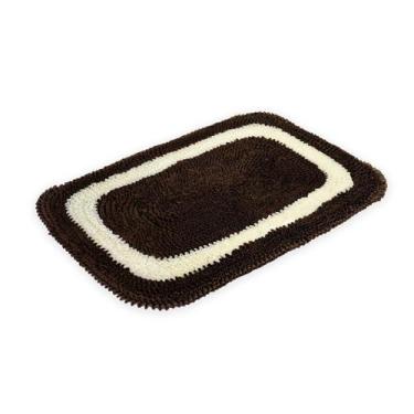 Imagem de Tapete Multiuso 60cm x 40cm Frufru Malha Gel Decoração Avulso - Rafalo