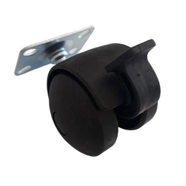 Imagem de Rodizio Para Móveis De Nylon Com Freio Placa 30X45 Mm S40 - Movifacil