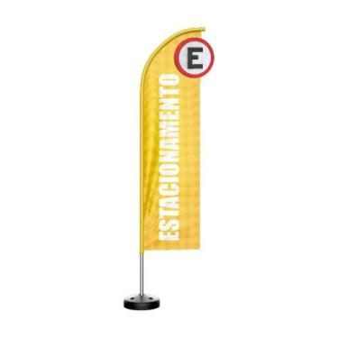 Imagem de Wind Banner 3D Kit Completo Estacionamento Amarelo Dupla - Prime Decor