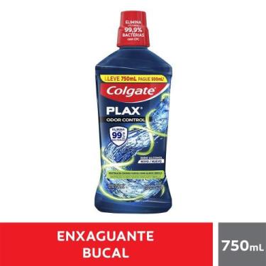 Imagem de Enxaguante Bucal Colgate Zero Ácool Plax Odor Control 750ml, 750ml