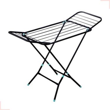 Imagem de Varal Roupas De Chão Dobrável Com Abas Retrátil Reforçado - Pet Útil, 