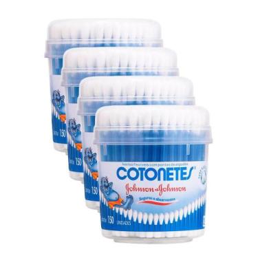 Imagem de Kit Hastes Flexíveis Cotonetes Pote 600 Unidades