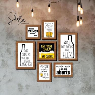 Imagem de Quadros para Bar Cerveja e Cachaça Área Gourmet - Stelix - Decoração A