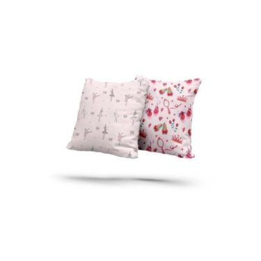 Imagem de Kit 2 Almofadas Com Enchimento Ballet Rosa - Core Decore