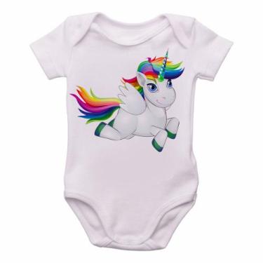 Imagem de body nenê criança roupa bebê Cavalo Unicórnio - Empório Dutra, M   ( 2