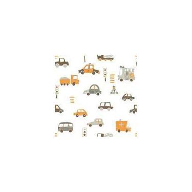 Imagem de Papel de Parede Vinílico Sonhos Carros Ref 4218 Bege 52cm x 10m - bobi