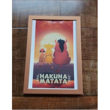 Imagem de Quadro Vintage Hakuna matata - Dobalako bako 