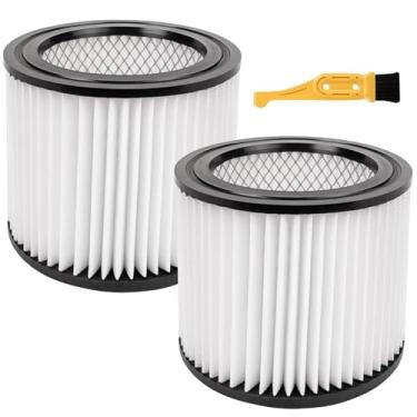 Imagem de ECOMAID Pacote com 2 filtros de substituição 90398 HEPA compatíveis com Shop-Vac 90398, 903-98, 9039800, 903-98-00 Hangup filtro de cartucho sobressalente para aspirador de pó úmido/seco