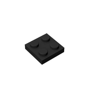 Imagem de Classic Bricks Plate 2 x 2 100 Piece, Compatible with Lego Parts 3022, Creative Play Set - 100% Compatible with Lego and All Major Brick Brands(Colour:Black)