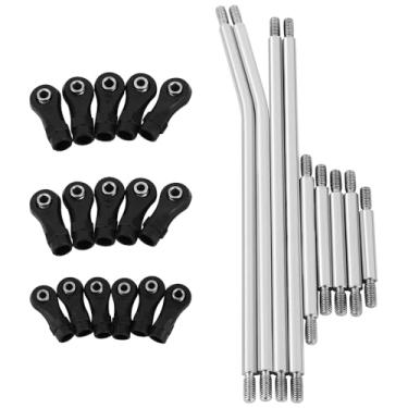 Imagem de Pothyes LCG Girder Frame Hard Stainless Steel Linkage Link Rod End for 1/10 RC Crawler Axial SCX10 II III TRX4 Capra 1.9 UTB Metal Links Upgrades (SCX10 III)