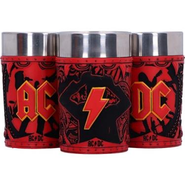 Imagem de Nemesis Now Coleção Shot Glass Conjunto de 3, Mercadoria de Banda de Rock Pintada à Mão, Colecionáveis de Música, Presentes para Fãs de Heavy Metal - ACDC