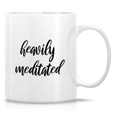 Imagem de Retreez Caneca engraçada - meditação de ioga pesada meditação zen espiritual mestre de Reiki 325 ml canecas de café de cerâmica - engraçado, sarcasmo, presentes de aniversário inspiradores para ele,