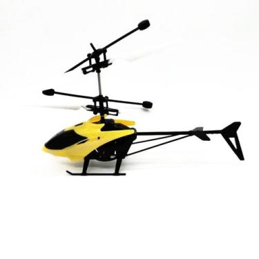 Imagem de Helicóptero Indução infravermelho  cor amarelo - Toyking