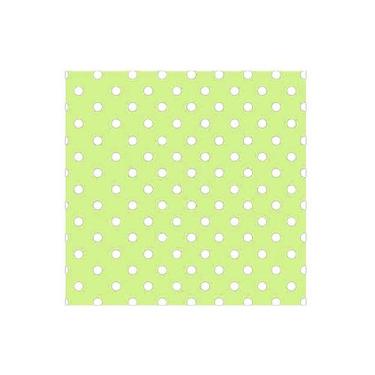 Imagem de Fundo para Docinhos Poá Verde e Branco Quadrado - 8cm - Curifest