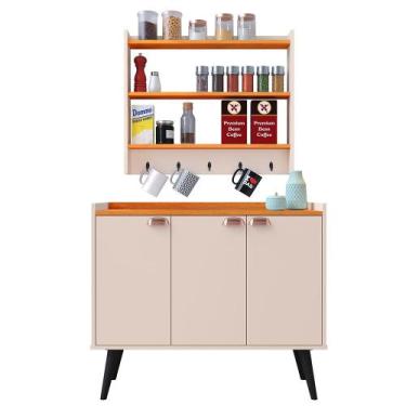 Imagem de Kit Aparador Buffet Organizador Prateleira Interna Truzzi Armário Pare