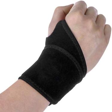 Imagem de Munhequeira De Pulso Preta Neoprene Ajustável - Mbtech