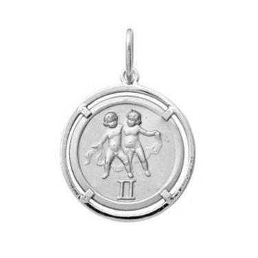 Imagem de Pingente Signo Redondo Com Aro Medio 1.8cm Ouro 18k K150 - Fab Joias, 