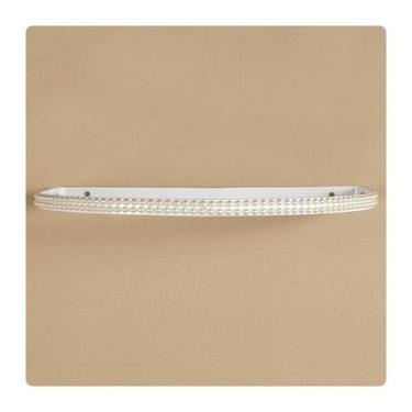 Imagem de Mosquiteiro de Voil Berco Com Dossel Branco Perolas e Stras - Amora Ca