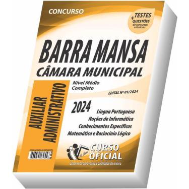 Imagem de Apostila Câmara Municipal de Barra Mansa - RJ - Auxiliar Administrativ