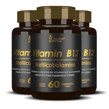 Imagem de Vitamin B12 Metilcobalamina Food Supplement in 180 tablets - Alisson N