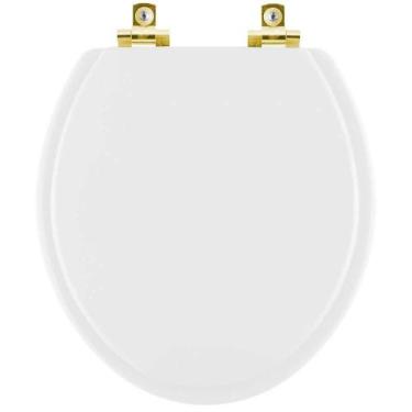 Imagem de Assento Sanitário Soft Close Parati Branco para vaso Logasa com Ferrag