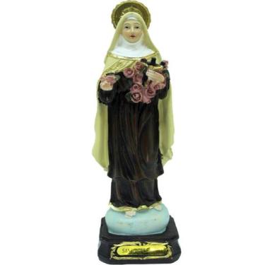 Imagem de Estatueta Imagem De Santa Teresinha Enfeite Em Resina 16cm - Gici Chri