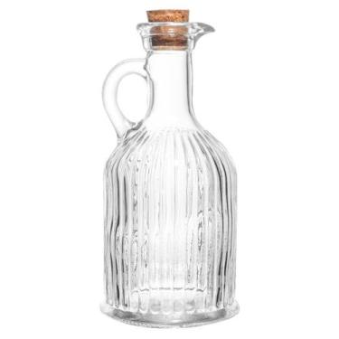 Imagem de Garrafa para Azeite de Vidro Stripes Lyor com Tampa de Rolha 350ml