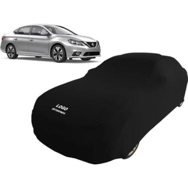 Imagem de Capa Automotiva Para Nissan Sentra Tecido Helanca Lycra - Mz, Preta