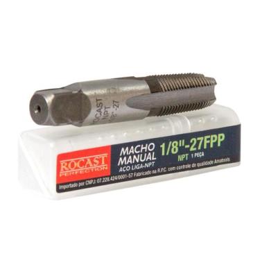 Imagem de Macho Aço Liga 1/8 X 27 Fios Npt Rosca Gás - Rocast