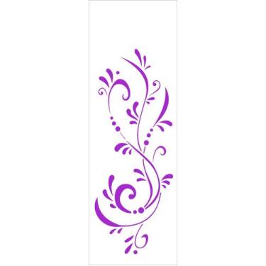 Imagem de Stencil Simples Arabesco Gotas 1717 10x30 Opa