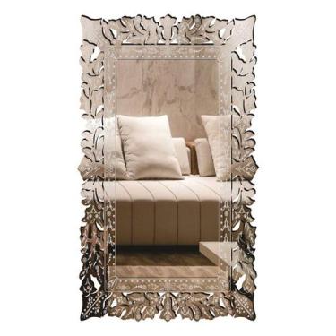 Imagem de Espelho Decorativo veneziano provencal  99x180 38125 - CREATUS, prata