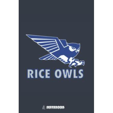 Imagem de Vintagẹ Rice Mascót Angular PLQ758 Notebook: 120 pages 6x9 inches wide ruled for boys, teachers, girls, school, men, women