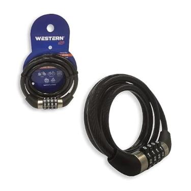 Imagem de Cadeado Corrente Trava Bike Bicicleta e Moto com Segredo (preto)