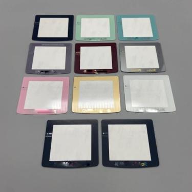 Imagem de Espelho de lente de vidro IPS de 2,6 polegadas para substituição de lente de tela LCD Gameboy Color GBC IPS (preto)