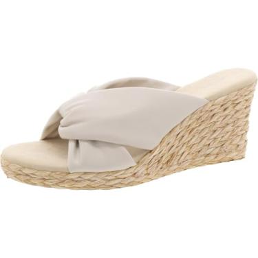 Imagem de Anne Klein Sandália Anabela Feminina Winnie Espadrille, Off-white, 9