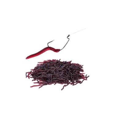 Imagem de KIt 50 Minhocas Artificiais Pesca Tucunaré Traíra Corvina - Topmixshop