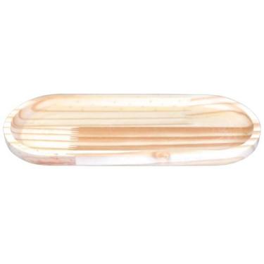 Imagem de Bandeja oval de pinus para kit higiene bebê 2 e 3 peças - Antilope Dec