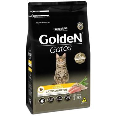 Imagem de Ração Golden Gatos Adultos Sabor Frango 10kg