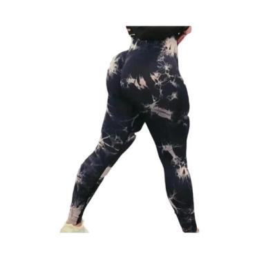 Imagem de Leggings de Ginástica Feminina - Cintura Alta, Sem Costura, Push Up e 