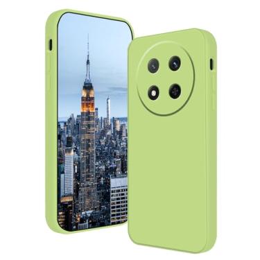 Imagem de Anlalish Compatível com Honor Magic 7 Lite, capa protetora ultrafina de silicone, antiarranhões e à prova de choque para Honor Magic 7 Lite (verde)