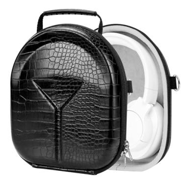 Imagem de Geekria Capa protetora para fones de ouvido compatível com JBL TUNE 770NC/760NC/750NC/720BT, Live770NC, bolsa de transporte rígida de substituição com armazenamento de cabos (preto)