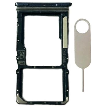 Imagem de Suporte para bandeja de cartão SIM único de substituição para cartão micro SD para Motorola Moto G Pure 2021 XT-2163 XT2163-4 (Deep Indigo)