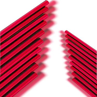 Imagem de Luminuti 1 pacote com 20 tiras decorativas de saída de ar condicionado de carro, universais para acessórios de ventilação de carro, adequado para a maioria dos carros, caminhões, SUvs (vermelho)