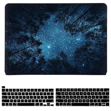 Imagem de iDonzon Capa para MacBook Pro de 13 polegadas M2 M1 A2338 A2289 A2251 A2159 A1989 A1706 versão 2023-2016, capa rígida de plástico fosco macio e capa para teclado compatível com Pro 33.8 cm Touch ID,