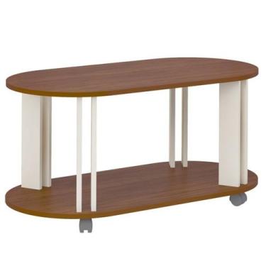 Imagem de Mesa de Centro MDF Sala de Estar 91 cm 4619 Cedro Off White ARLY - Mil