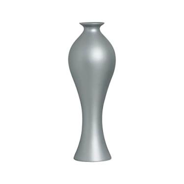 Imagem de Vaso de Mesa Decorativo de Cerâmica Califórnia Grande Cinza Fosco