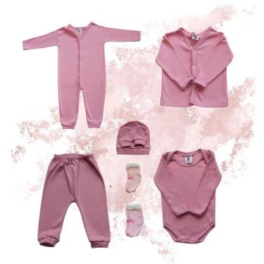 Imagem de Kit 8 Peças Macaçãobody Bebe E Mijão Suedine 100 Algodão - Batutinhas 