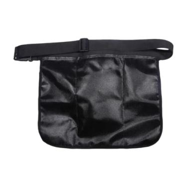 Imagem de Vaveren Porta de bola de tênis, bolsa de cintura portátil leve para a cintura bolsa de transporte de malha para malha para treino Exercício de badminton, Preto