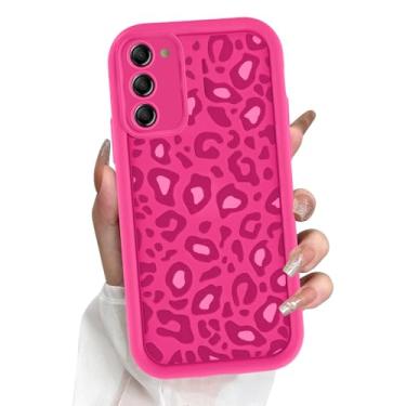 Imagem de Yomjew Linda capa de telefone com estampa de chita para Samsung Galaxy S23 5G capa de 6,1 polegadas, design de estampa de leopardo estética capa de telefone completa para lente de câmera protetora à